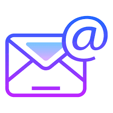 Email image with an envelope and the @ sign